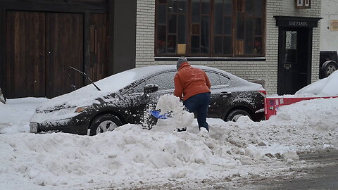 Massive storm leaves New Yorkers digging their vehicles out of snow