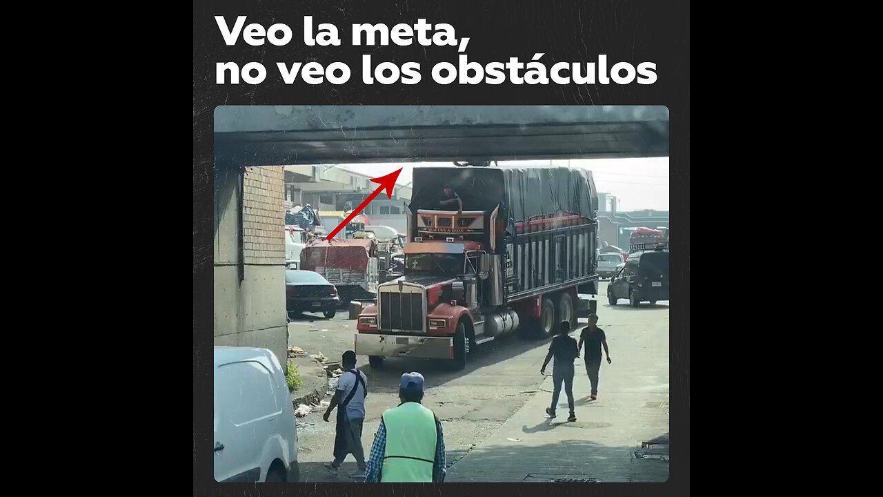 ¿Quiere levantar el puente o bajar el camión para pasar?