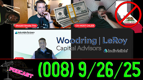 SHOULD I SMOKE THIS PODCAST (008): MONEY with Bobby, MORE Cali Bans, Thomas Pridgen, Guns