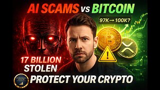 AI scams just stole 17B while Bitcoin blasted past 97K and whales grabbed over 32,000 BTC in 5 days.