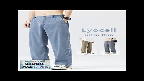 Ultra Thin Baggy Jeans Men's Summer New in Lyocell Soft Breathable Straight Review