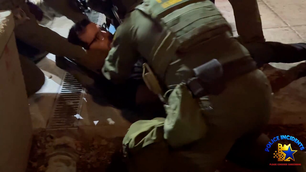 Protester Spits on Federal Agent, Arrested