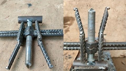 How Could This Welder Create a Treker Bearing Using Recycled Rebar?