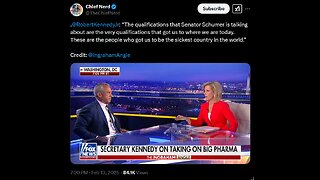 @RobertKennedyJr: “The qualifications that Senator Schumer is talking about are...