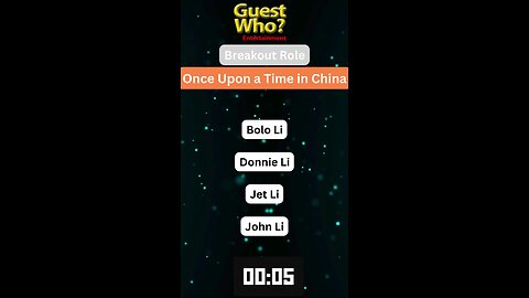 Guest This Actor #294 Like A Quick Quiz? | Once Upon a Time in China
