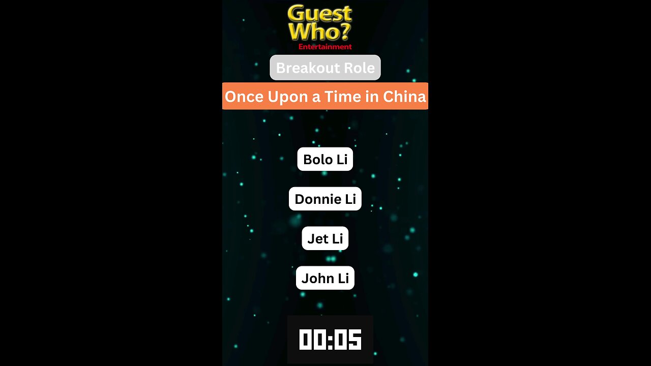 Guest This Actor #294 Like A Quick Quiz? | Once Upon a Time in China