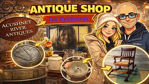 90 Minutes Browsing a Massive Antique Warehouse | Acushnet River Antiques