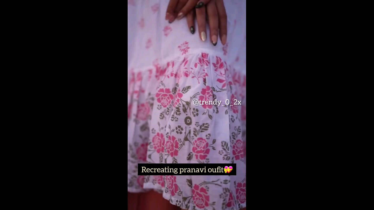 Recreating pranavi oufit💝