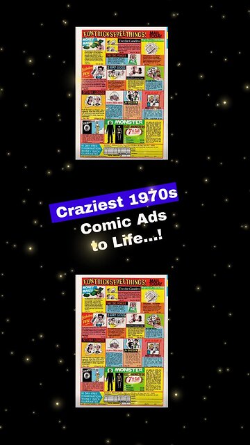 The CRAZIEST 1970s Comic Ads to Life! #shorts #shortvideo #1970s #bbqrando #comics
