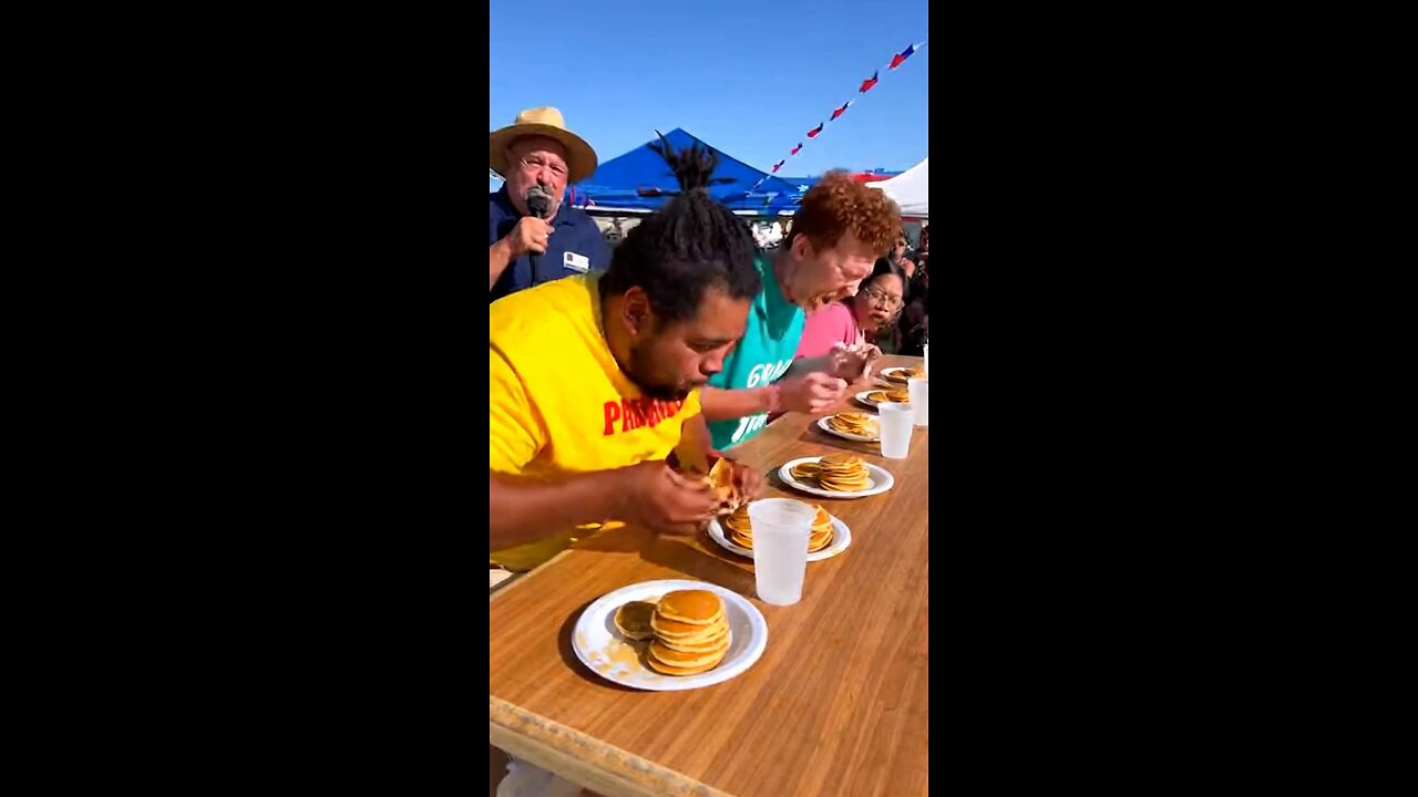 Pancake eating contest