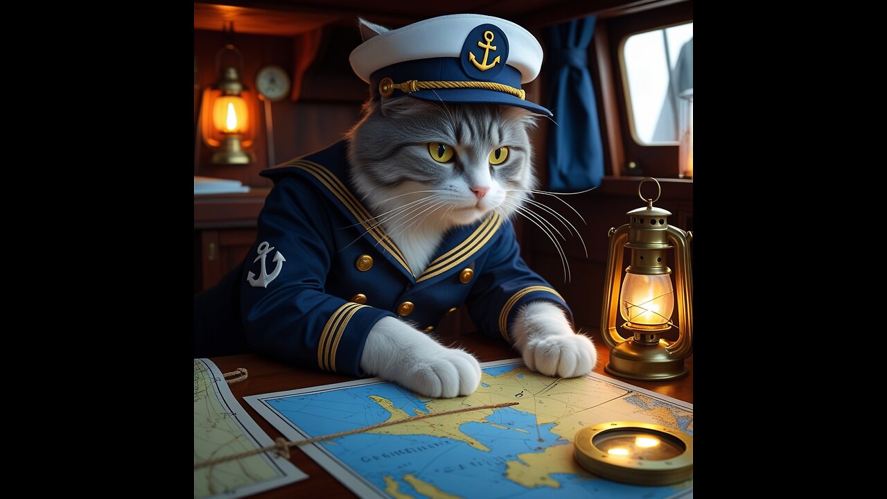 The Hardworking Sailor Cat: Whimsical Adventures at Sea