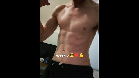 week 1-3 💪 a really impressive transformation in 21 days ❤️
