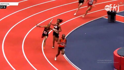 Girl Struck on the Head Mid-Race With a Relay Baton