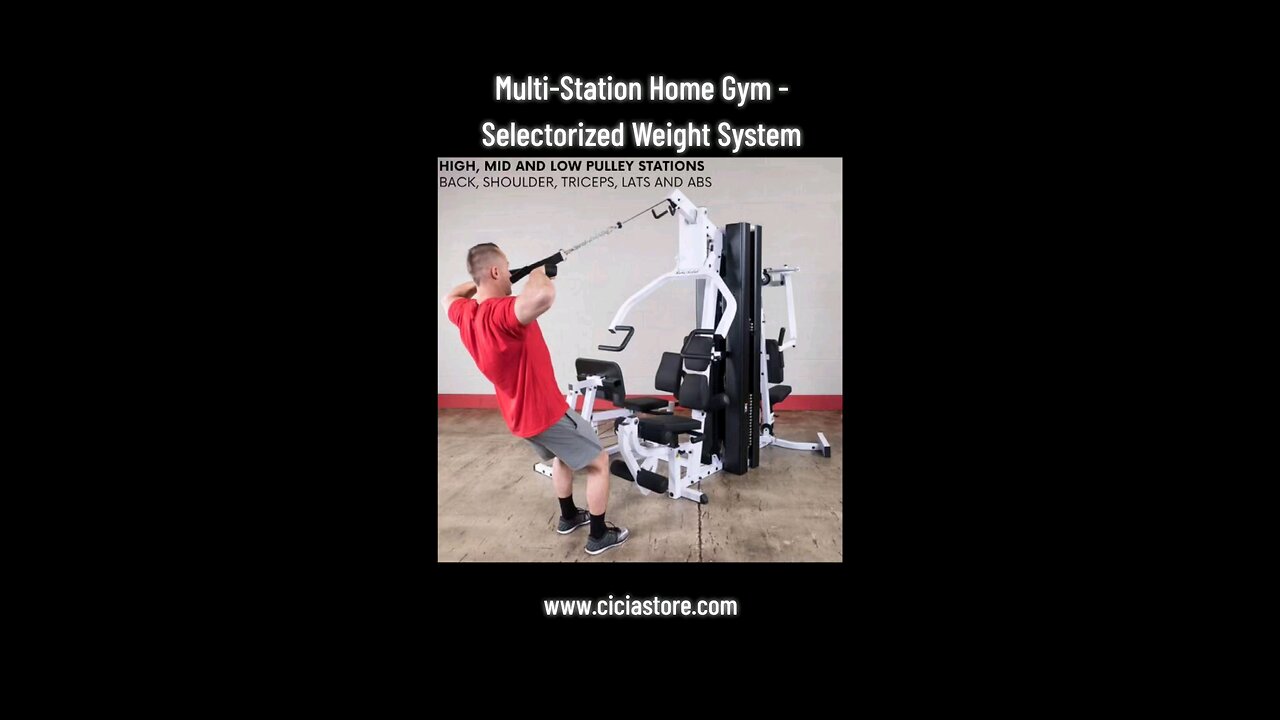 Multi-Station Home Gym - Selectorized Weight System - Cicia Store
