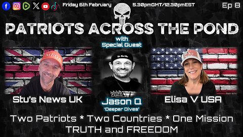 Patriots Across The Pond & Frens - JASON Q - Friday Deeper Dives LIVE Ep8
