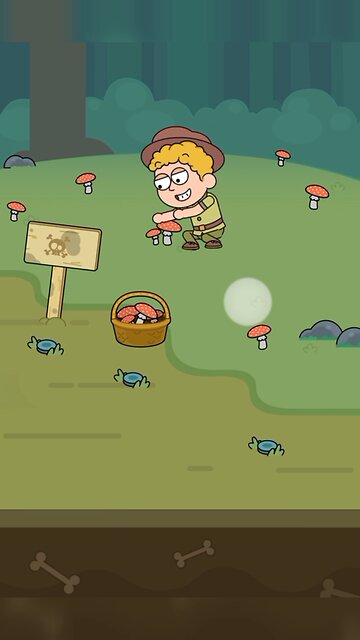 "Went to collect mushrooms… hit by a bomb! #shorts