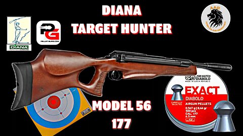 Diana Model 56 Target Hunter in 177cal Test with JSB 8 44gn Pellets at 35 yards 2