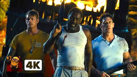 The Suicide Squad (2021) 4K - Peacemaker, Bloodsport, and Flag Crash a SWAT Van _ Movieclips