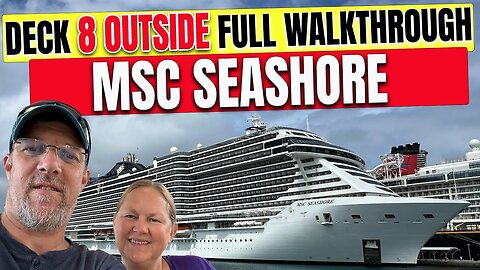 Msc Seashore PUBLIC Deck 8 Outside | Tall Man's Cruise Adventures