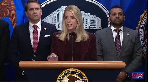 US Attorney General Pam Bondi and FBI’s Kash Patel announce MAJOR law enforcement update