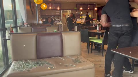 Texas Food influencers surprised by SUV into restaurant