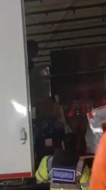 Rosslare Illegal migrants being caught in camera being smuggled into Ireland.