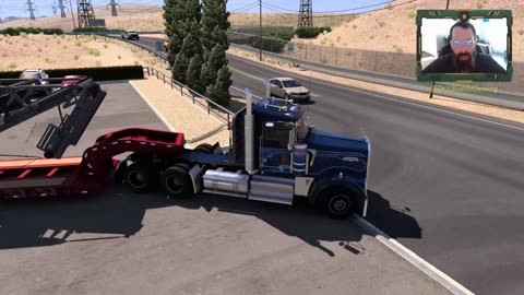 American Truck Sim - loaded lowboy and heading to four corners