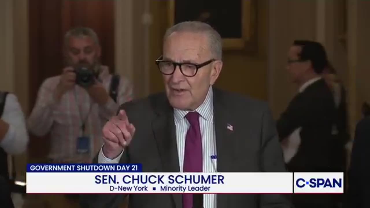 SCHUMER: "The bottom line is that's no deal, that's a partisan plan..."