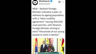 Serbia's Foreign Minister Wants Imported Foreign Labor - Every Single Time?