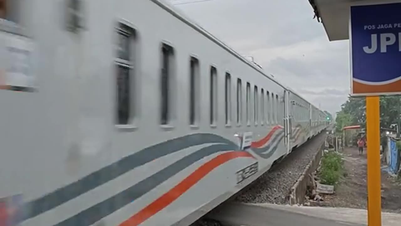 High-Speed Train Blazing Through the Countryside"