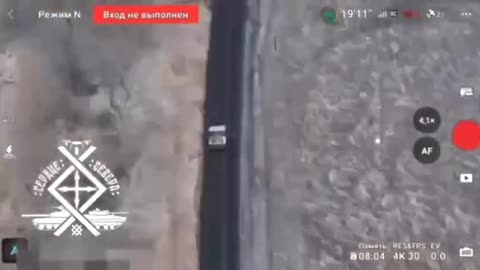 Pickup Truck Full of Ukrainian Soldiers Ran Over an Anti-Tank Mine