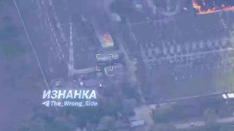 Geran Drone Attack on an Electrical Substation in Chernihiv