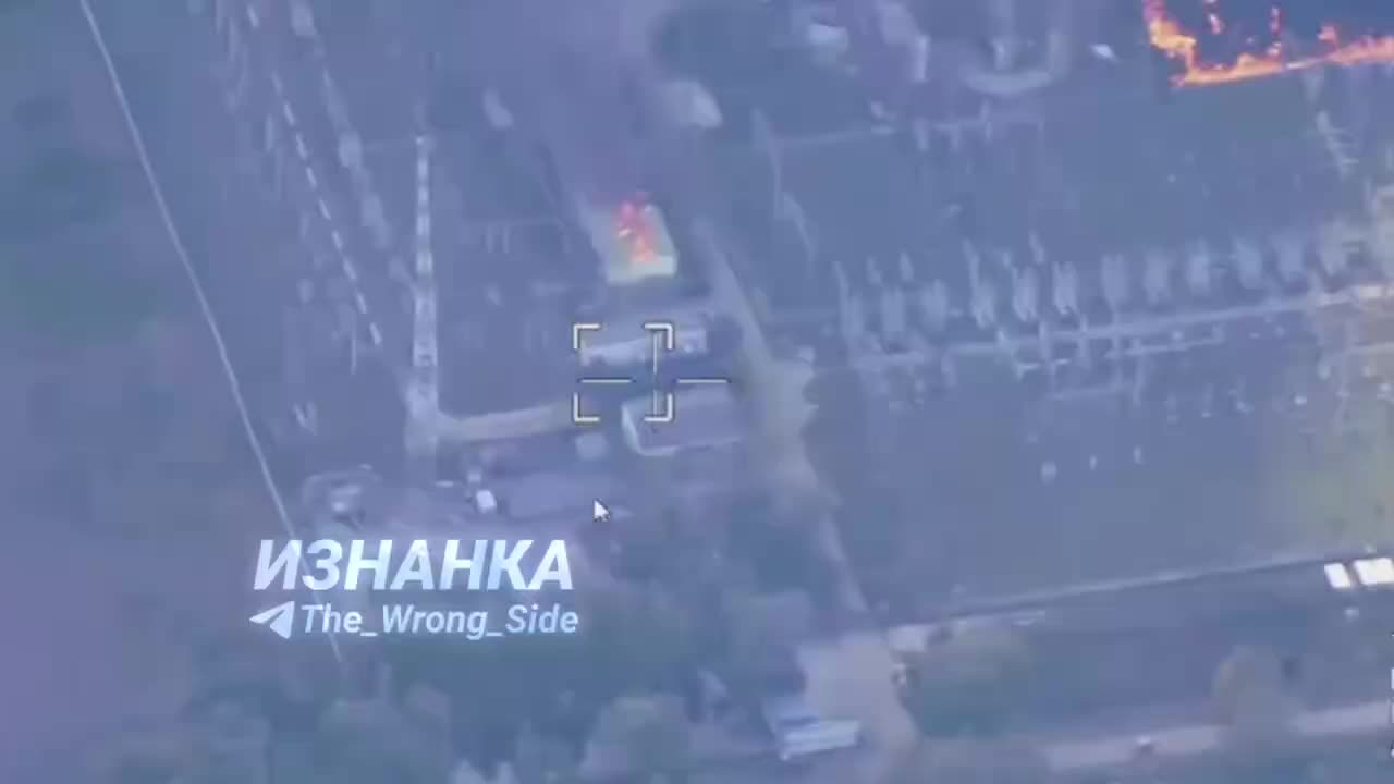 Geran Drone Attack on an Electrical Substation in Chernihiv