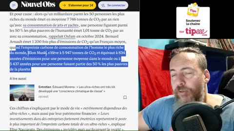 Bernard Arnault , Flingue La Planéte En 2h15 ! Il produit 8000 Fois plus de carbone Que toi !