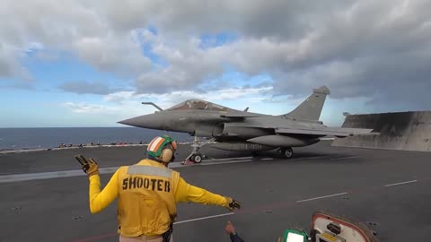 French Rafale Fighter Jets in Action Aboard USS George H.W. Bush