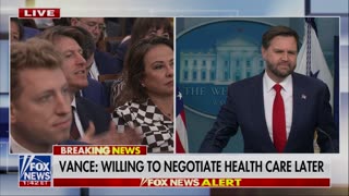 Vance schools MSM during WH press briefing on GOVT shutdown