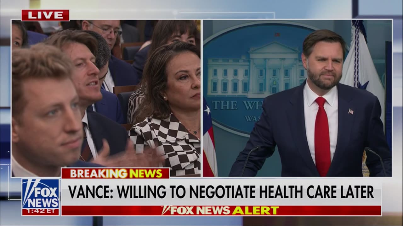 Vance schools MSM during WH press briefing on GOVT shutdown