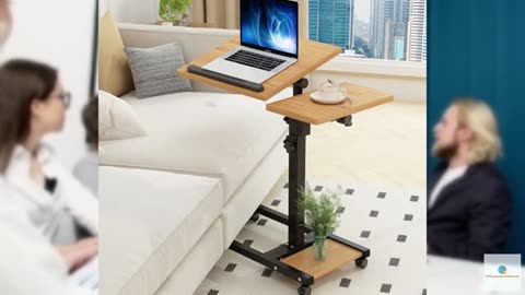 TigerDad Mobile Adjustable Height Laptop Stand PC Computer Portable Notebook Swi