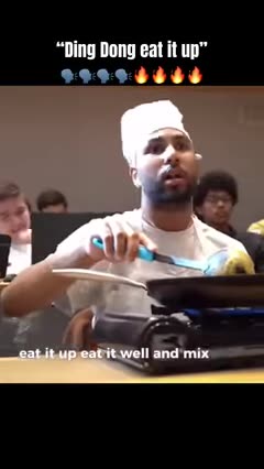 “Ding Dong eat it up”🗣️🗣️🔥#eatitup #dingdong Credits to#meme #food #school #funny