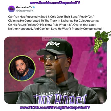 Cam’ron Sues J. Cole, Claiming Unpaid Work On “Ready ’24” And A Broken Promise For A Future Feature.