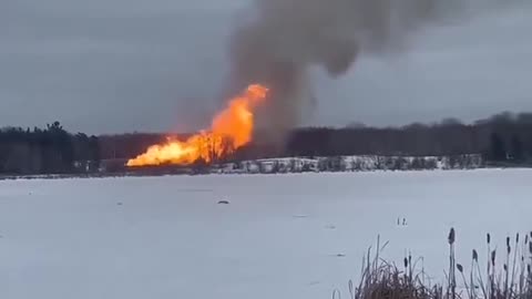 🚨Twin Towering Blazes Light Up Minnesota Sky: Accidental Pipeline Explosion Rocks Willow River Area
