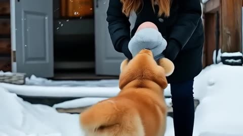 Courageous Puppy Saves Infant from a Raging Snowstorm!