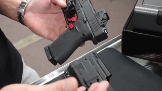 Built Glock 43x with a Mission First Tactical Holster