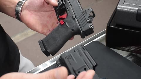 Built Glock 43x with a Mission First Tactical Holster