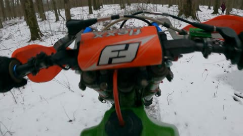 KDX POV in the NE Ohio Snow