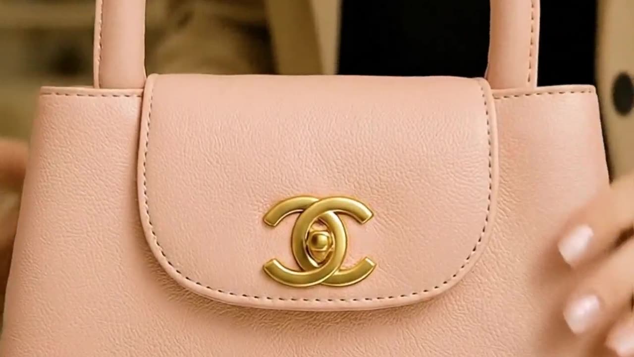 CHANEL Coco Mark Lambskin Handbag