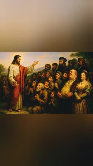 Beati i poveri e guai a voi,ricchi. il sermone sul monte di Gesù DOCUMENTARIO BIBLICO Gesù disse:'NESSUNO può servire due padroni,Dio e il denaro' e disse la parabola del ricco e Lazzaro citata nei vangeli