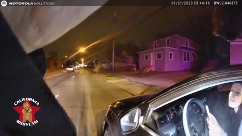 Bodycam DUI Arrest - Drunk 18-Year-Old Drives on University Campus Sidewalk