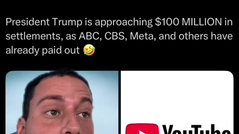 BREAKING⛔️ YouTube to pay $24.5 million to settle Trump lawsuit