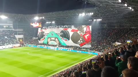 Ferencvaros fans messege for Crvena Zvezda fans